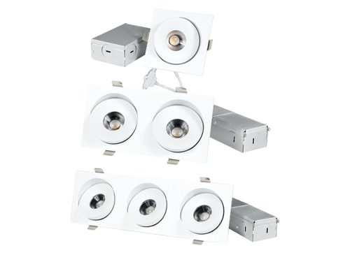 30° Tiltable & 360° Directional Gimbal Light 3"x 1~3