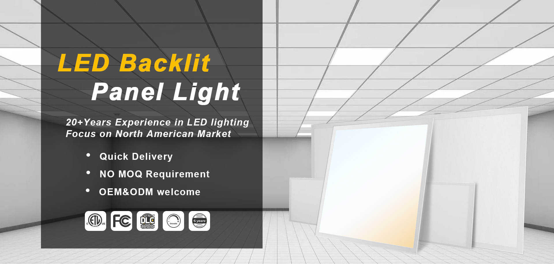 LED Backlit Panel Light